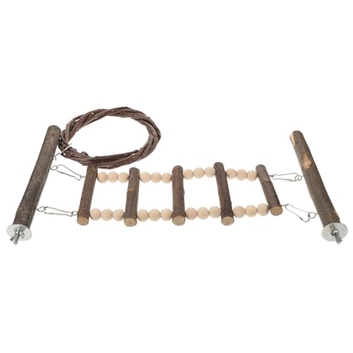 GALPADA Holzleiter für Papageien Parrot Perch Ladder Vogelspielzeug Kletterleiter für Kleine bis Mittlere Vögel Wellensittich Vogelstand Leiter Trainingsspielzeug von GALPADA
