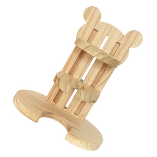 GALPADA Holzständer für Hamster Trinkflasche Stabiler Platzsparender Kleintierhalter aus Hochwertigem Geruchsneutralem Holz rutschfeste Basis für Komfortables Trinken Kleiner Haustiere von GALPADA