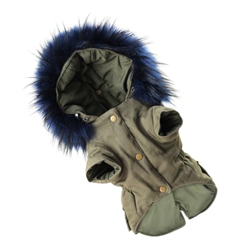 GALPADA Hund Kapuzenpullover aus Reinem Baumwollstoff Atmungsaktiv und Warm Leichter Wintermantel für Mittelgroße Hunde Modischer Haustier Hoodie für Herbst und Outdoor-aktivitäten XL von GALPADA