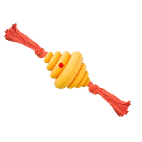 GALPADA Hund Kaut Tauziehen-spielzeugball Langsam Haustiere Spender Haustierbedarf Ballspielzeug Für Hunde Kleines Hundespielzeug Hunde-leckerli Hundeball Heimtierbedarf Kieselgel Yellow von GALPADA