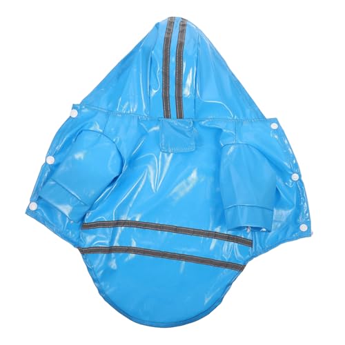 GALPADA Hund Regenmantel Regenmäntel für Hunde Kleiner hunderegenmantel mit Kapuze hunderegencape Dog rain Jacket Welpenmantel Großer Hunde Regenmantel PU wasserdicht beschichtetes Tuch von GALPADA