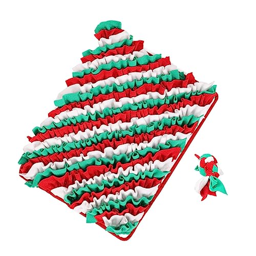 GALPADA Hundeschnüffelteppich Weihnachtsedition Interaktives Pet Sniff Mat Langlebiges Sicheres Material Fördert Natürliche Futtersuche und Langsames Füttern für Welpen und Hunde GALPADA Hundeschnüffelteppich Weihnachtsedition Interaktives Pet Sniff Mat Langlebiges Sicheres Material Fördert Natürliche Futtersuche und Langsames Füttern für Welpen und Hunde von GALPADA