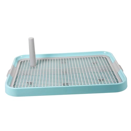 GALPADA Hundetoilette mit Ergonomisch Robust und Leicht zu Reinigen für Kleine und Große Hunde Geeignet Praktisches Indoor Haustier Wc zur Welpentoilette und Trainingsunterlage Blaue von GALPADA