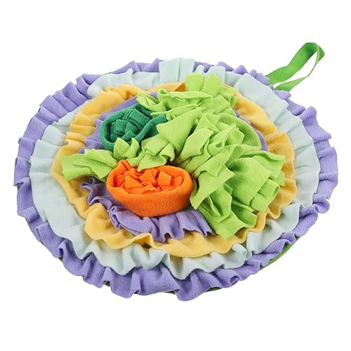 GALPADA Interaktive Futtermatte Für Kleintiere Spielmatte Für Hasen Meerschweinchen Und Hamster Fördert Das Suchverhalten Geistige Aktivität Bequeme Nahrungsmatte von GALPADA