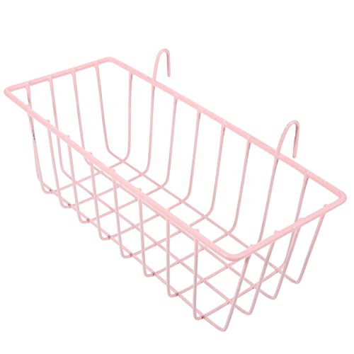 GALPADA Kaninchen Heuraufe Futterspender Für Hasen Futterspender Für Kaninchen Hamster Rattenfalle Plüsch Freistehend Hängendes Heu-futterhaus-Kaninchen Fangen Bistro Schmiedeeisen Rosa von GALPADA