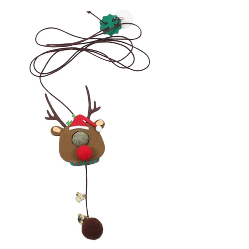 GALPADA Katzenspielzeug Türhängend Elastisches Seil Weihnachts Elch Kleines Kätzchenspielzeug Kratzfest Für Wohnungskatzen Lustiges Interaktives Haustier GALPADA Katzenspielzeug Türhängend Elastisches Seil Weihnachts Elch Kleines Kätzchenspielzeug Kratzfest Für Wohnungskatzen Lustiges Interaktives Haustier von GALPADA