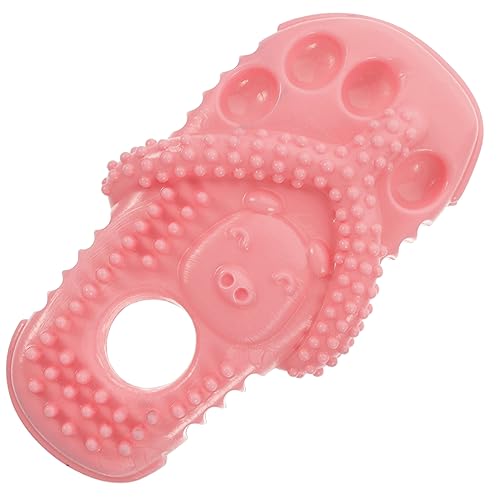 GALPADA Kau Für Bissbeständiges Kauspielzeug Slipper Form Fördert Das Kauen Und Reinigt Zähne Für Kleine Bis Mittelgroße Pinkes Design Für Spaß von GALPADA