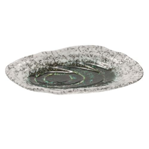 GALPADA Keramik Bienentränke Wasserschale Bienefutter Schmetterlingsfänger Outdoor Gartendeko Langlebig Bruchsicher Elegantes Design Grün von GALPADA