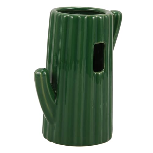 GALPADA Keramik Hamster Trinkflasche mit Stehhalterung Auslaufsicherer Wasserspender für Kaninchen und Kleintiere Bpa Freies Haustier Wasserflasche Zubehör Grün von GALPADA