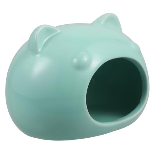 GALPADA Keramik Hamster Versteck Haus Kleintier Schlafplatz mit Niedlicher Cartoon Form für Hamster Zwerghamster Meerschweinchen und Igel Kleintierzubehör Käfig Versteck in Hellblau Klein GALPADA Keramik Hamster Versteck Haus Kleintier Schlafplatz mit Niedlicher Cartoon Form für Hamster Zwerghamster Meerschweinchen und Igel Kleintierzubehör Käfig Versteck in Hellblau Klein von GALPADA