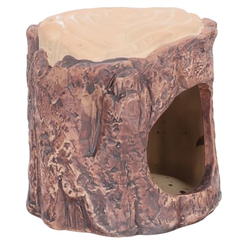 GALPADA Keramik Hamsternest Imitation Holzdesign Langlebiges Tragbares Nagerhaus Kreatives Haustierversteck Dekoratives Kleintierzubehör für Hamsterkäfig und Gehege GALPADA Keramik Hamsternest Imitation Holzdesign Langlebiges Tragbares Nagerhaus Kreatives Haustierversteck Dekoratives Kleintierzubehör für Hamsterkäfig und Gehege von GALPADA