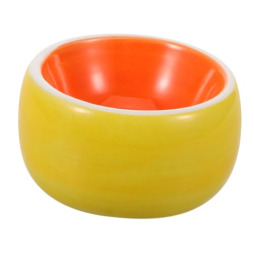 GALPADA Keramische mit Orangefarbenem Design für Kleintiere Wasserschale für Hamster Meerschweinchen Chinchillas und Kaninchen GALPADA Keramische mit Orangefarbenem Design für Kleintiere Wasserschale für Hamster Meerschweinchen Chinchillas und Kaninchen von GALPADA