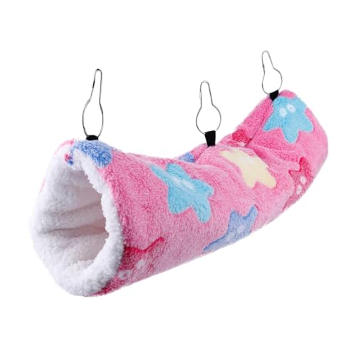 GALPADA Kleine Haustier Hängematte Kuscheltunnel Warmes Versteck für Hamster Frettchen und Kleintiere Leicht zu Verstauen und Waschbar GALPADA Kleine Haustier Hängematte Kuscheltunnel Warmes Versteck für Hamster Frettchen und Kleintiere Leicht zu Verstauen und Waschbar von GALPADA