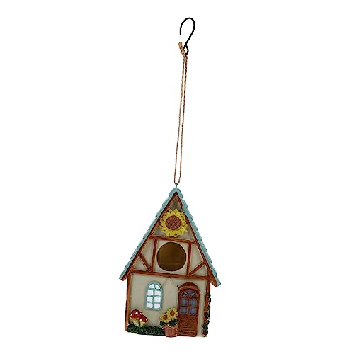 GALPADA Kleiner Hausdekorationsanhänger Nest Fenster-Vogelhäuschen für draußen Gartendekor Nisthaus Häuser vogelhaus Tiny House The Birdcage hängender Vogel nach Hause Hängedekoration Harz GALPADA Kleiner Hausdekorationsanhänger Nest Fenster-Vogelhäuschen für draußen Gartendekor Nisthaus Häuser vogelhaus Tiny House The Birdcage hängender Vogel nach Hause Hängedekoration Harz von GALPADA