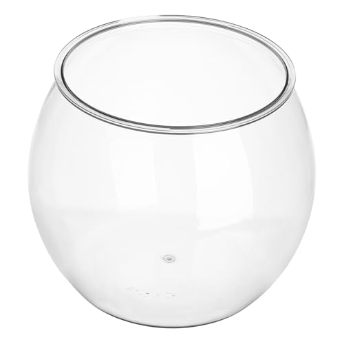 GALPADA Kleines Rundes Transparentes Kunststoff-fischglas Bruchsicher für Goldfische und Dekoration Stabiles Aquarium für Büro Wohnzimmer und Gartendekor GALPADA Kleines Rundes Transparentes Kunststoff-fischglas Bruchsicher für Goldfische und Dekoration Stabiles Aquarium für Büro Wohnzimmer und Gartendekor von GALPADA
