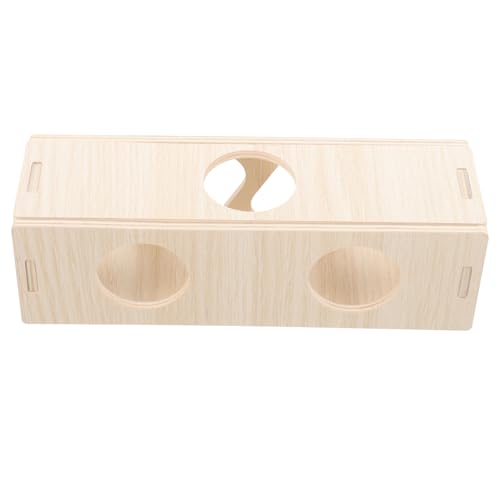 GALPADA Kleintier Hamster Versteckhaus Aus Holz Widerstandsfähiger Tunnel Für Kleintiere Für Meerschweinchen Und Hamster Haustierspielzeug Für Kreative Spielstunden GALPADA Kleintier Hamster Versteckhaus Aus Holz Widerstandsfähiger Tunnel Für Kleintiere Für Meerschweinchen Und Hamster Haustierspielzeug Für Kreative Spielstunden von GALPADA