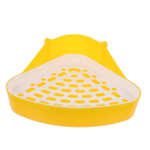 GALPADA Kleintier Toilette Kunststoff Ecktoilette mit Erhöhtem Zaun Stabiler Bunny Toilet Trainer für Kaninchen Meerschweinchen Hamster Chinchilla und Kleine Nager GALPADA Kleintier Toilette Kunststoff Ecktoilette mit Erhöhtem Zaun Stabiler Bunny Toilet Trainer für Kaninchen Meerschweinchen Hamster Chinchilla und Kleine Nager von GALPADA
