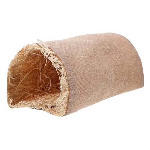 GALPADA Kleintier Tunnel Helles Braun Kuscheliges Hamster Nest Versteck Beißfestes Weiches Schlaf Versteckzubehör für Kaninchen Meerschweinchen Mäuse und Zwergkaninchen GALPADA Kleintier Tunnel Helles Braun Kuscheliges Hamster Nest Versteck Beißfestes Weiches Schlaf Versteckzubehör für Kaninchen Meerschweinchen Mäuse und Zwergkaninchen von GALPADA