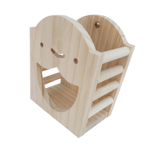 GALPADA Kleintier futterhalter aus Holz mit Fixierhalterung für Meerschweinchen Kaninchen Chinchilla Käfig Futterstation Praktische Heuraufe in Khaki GALPADA Kleintier futterhalter aus Holz mit Fixierhalterung für Meerschweinchen Kaninchen Chinchilla Käfig Futterstation Praktische Heuraufe in Khaki von GALPADA