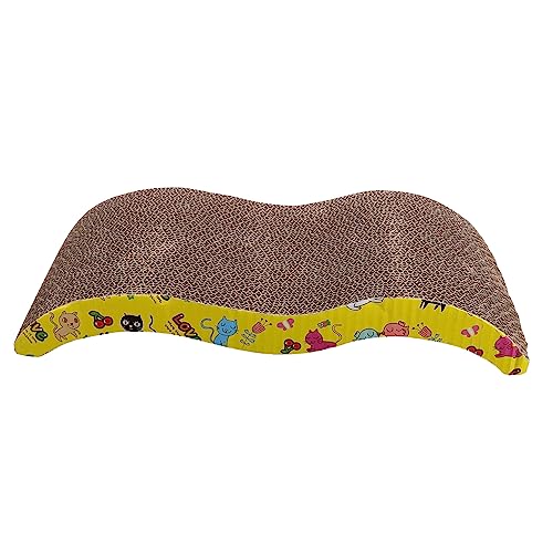 GALPADA Kratzbrett aus Umweltfreundlichem Wellpappe Robustes Katzenkratzer Board für Katzen und Kätzchen Form Vielseitig als Spiel und Ruheplatz Langlebig und Kratzfest Zufälliges Farb von GALPADA