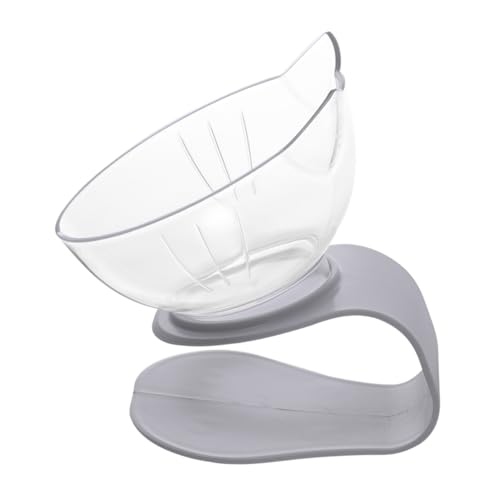 GALPADA Kreativer Katzennapf aus Kunststoff mit Neigung zur Halswirbelsäulenschutz Transparente Futterschale rutschfest Glatte Oberfläche Leicht zu Reinigen Ergonomisch für Katzenfutter GALPADA Kreativer Katzennapf aus Kunststoff mit Neigung zur Halswirbelsäulenschutz Transparente Futterschale rutschfest Glatte Oberfläche Leicht zu Reinigen Ergonomisch für Katzenfutter von GALPADA