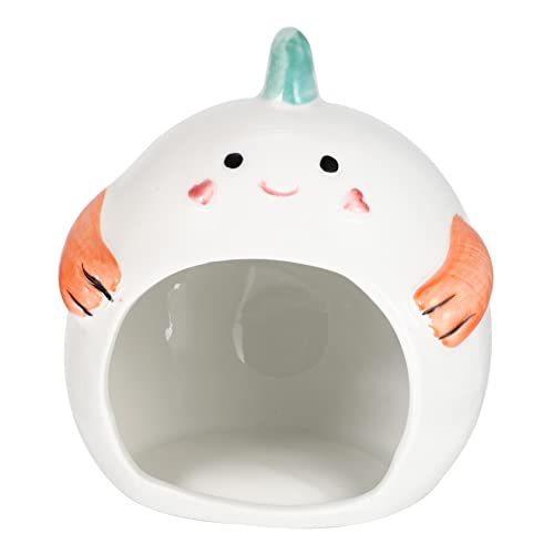 GALPADA Kreatives Keramik Hamsterhaus Kühles Schlafnest Für Kleine Haustiere Cartoon Design Hamsterbett Für Langlebig Und Hamster Und Andere GALPADA Kreatives Keramik Hamsterhaus Kühles Schlafnest Für Kleine Haustiere Cartoon Design Hamsterbett Für Langlebig Und Hamster Und Andere von GALPADA
