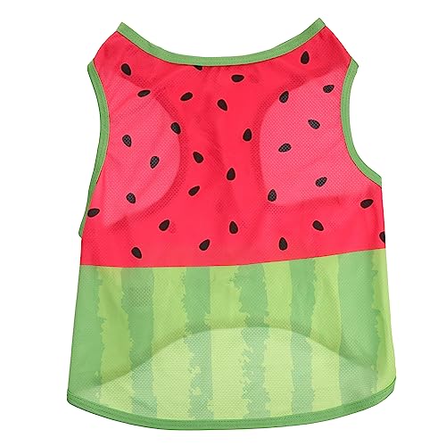 GALPADA Kühlende Hundekleidung Für Den Sommer – Atmungsaktive Kühlwesten Und Trägertops Für Kleine Hunde Und Welpen Im Süßen Wassermelonen-Design - Ideal Für Heiße Tage von GALPADA