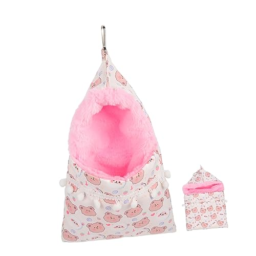 GALPADA Kuschelige Hängematte für Kleintiere Hamsterbett aus Hochwertigem Material für Frettchen Ratten Meerschweinchen und Zuckerglider für Winter von GALPADA