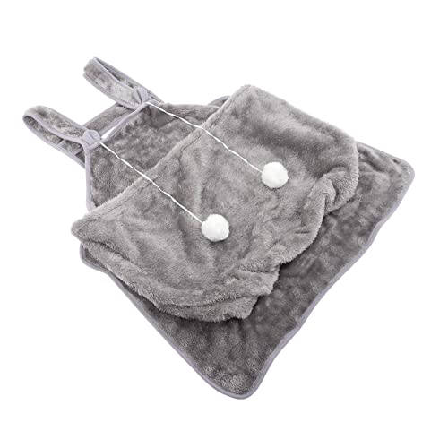 GALPADA Kuscheliger Korallenfleece Katzentrage Schürze mit Großem Frontfach für Kleine Haustiere Wie Katzen und Welpen Gemütlicher Schlafsack für Sicheren Transport und Entspanntes Tragen von GALPADA