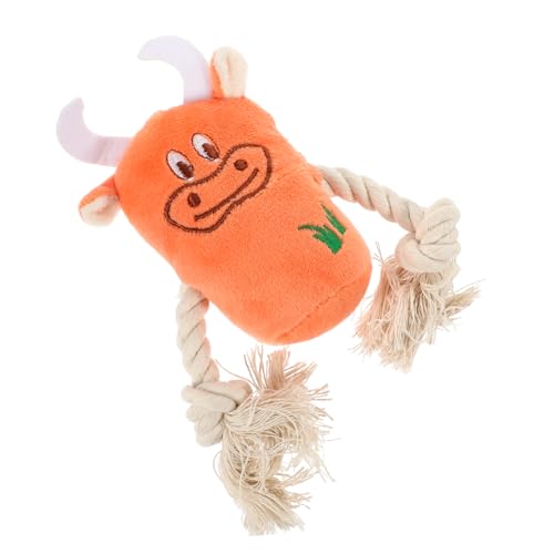 GALPADA Kuscheltiere für Hunde Interaktives Quietschspielzeug aus Plüsch für Welpen Farbenfrohes Kauspielzeug mit Baumwollseil für Drinnen und Draußen Fördert das Spielverhalten von GALPADA