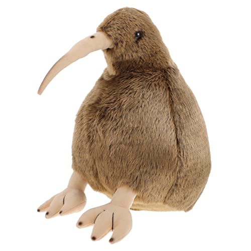GALPADA Kuschelweiches Plüschspielzeug Kiwi-Vogel Design Dekorative Tierpuppe Für Haustiere Zuhause Braun Aus Pp-Baumwolle Für Spiel Deko von GALPADA