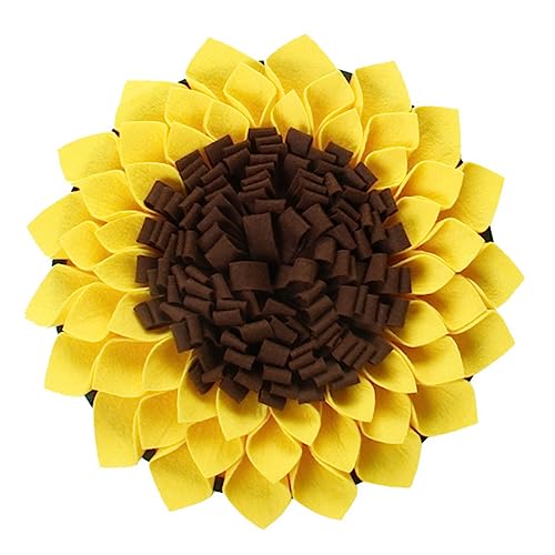 GALPADA Langsame Fütterung Matte für Hunde Kreatives Sonnenblumen Schnüffelpad aus Filz für Welpen Fördert die Natürliche Futtersuche und Vermeidet Überfütterung GALPADA Langsame Fütterung Matte für Hunde Kreatives Sonnenblumen Schnüffelpad aus Filz für Welpen Fördert die Natürliche Futtersuche und Vermeidet Überfütterung von GALPADA