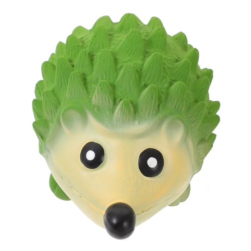 GALPADA Latex Quietschspielzeug Igelform Interaktives Hundespielzeug Kauspielzeug Zähne Reinigen Strapazierfähig Grün Für Kleine Mittelgroße Hunde von GALPADA