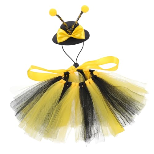GALPADA Lustiges Hundekostüm Teiliges Bienchen mit Hut und Rock für Kleine Hunde und Katzen Bequemes Waschbares Outdoor Pet Costume für Fotoshootings Halloween und Partys GALPADA Lustiges Hundekostüm Teiliges Bienchen mit Hut und Rock für Kleine Hunde und Katzen Bequemes Waschbares Outdoor Pet Costume für Fotoshootings Halloween und Partys von GALPADA