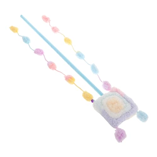 GALPADA Macaron Color Lollipop Soft Cat Teaser Zauberstab Langes Plüschspielzeug Für Katzen Zum Spielen, Beißen Und Kratzen, Interaktives Spielzeug Für Die Unterhaltung Im Innenbereich GALPADA Macaron Color Lollipop Soft Cat Teaser Zauberstab Langes Plüschspielzeug Für Katzen Zum Spielen, Beißen Und Kratzen, Interaktives Spielzeug Für Die Unterhaltung Im Innenbereich von GALPADA