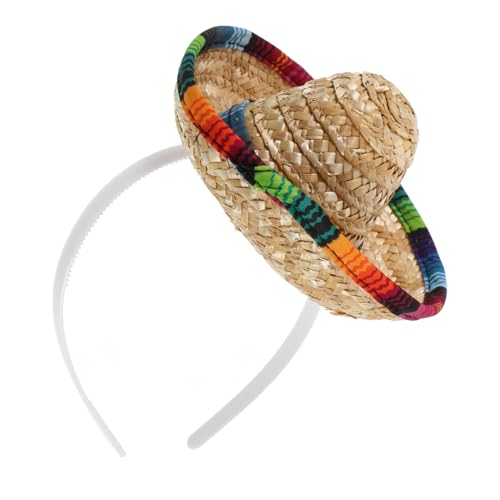 GALPADA Mini Mexikanischer Sombrero Haustier Stirnband Dekoratives Party Haarband für Hunde für Fotoshootings und Besondere Anlässe Bequem und Sicher für Haustier von GALPADA
