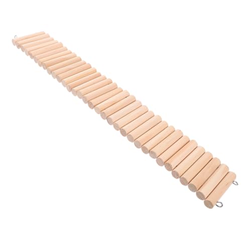GALPADA Natürliche Holzleiter Hängende Kletterbrücke für Kleintiere Sichere Hamster Kletterleiter für Käfigzubehör für Ratten Hamster Meerschweinchen und Chinchillas GALPADA Natürliche Holzleiter Hängende Kletterbrücke für Kleintiere Sichere Hamster Kletterleiter für Käfigzubehör für Ratten Hamster Meerschweinchen und Chinchillas von GALPADA
