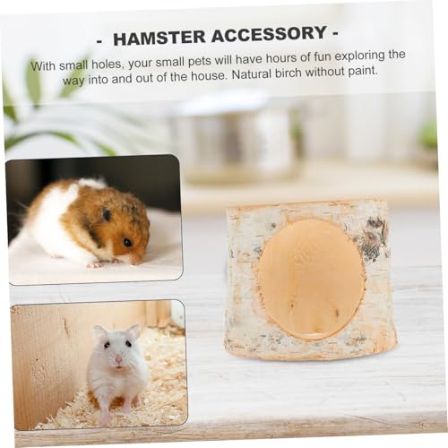 GALPADA Natürlicher Birkenholz Hamster Tunnel mit Versteckfunktion Dekoratives Nagetierhaus für Zwerghamster und Meerschweinchen Handgefertigtes Sicheres Spiel Rückzugsgebiet für Kleine GALPADA Natürlicher Birkenholz Hamster Tunnel mit Versteckfunktion Dekoratives Nagetierhaus für Zwerghamster und Meerschweinchen Handgefertigtes Sicheres Spiel Rückzugsgebiet für Kleine von GALPADA