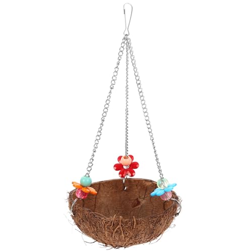 GALPADA Natürlicher Kokosnuss Vogelhaus Hängendes Nistnest Brutnest für Wellensittiche Papageien Outdoor Vogelnest Schaukel Haustierbett Zufällige Farbe Zufällige Farbe GALPADA Natürlicher Kokosnuss Vogelhaus Hängendes Nistnest Brutnest für Wellensittiche Papageien Outdoor Vogelnest Schaukel Haustierbett Zufällige Farbe Zufällige Farbe von GALPADA