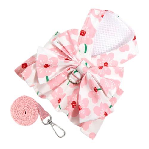 GALPADA Niedliches Hunde-blumenkleid: Haustier-Outfit Für Hündinnen, Atmungsaktiv Und Dekorativ – Welpen-mädchen-kleidungsgeschirr – Haustier-mädchen-Outfit Für Katzen, Hündchen Und von GALPADA