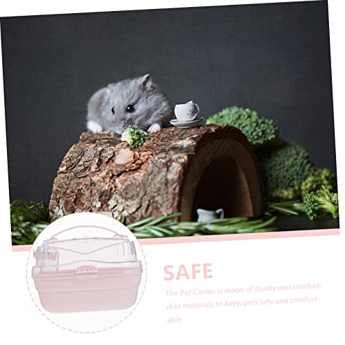 GALPADA Outdoor Hamster Carrier Kunststoffbox mit Luftschlitzen Stabiles Reisegehege für Hamster und Kleine Haustiere Tragbare Transportbox für Ausflüge und Reisen von GALPADA