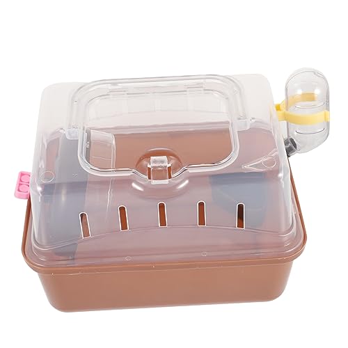 GALPADA Outdoor Hamstertragebox Tragbar Transparent mit Wasserflasche für Hamster Meerschweinchen und Andere Kleine Haustiere für Reisen und Ausflüge GALPADA Outdoor Hamstertragebox Tragbar Transparent mit Wasserflasche für Hamster Meerschweinchen und Andere Kleine Haustiere für Reisen und Ausflüge von GALPADA
