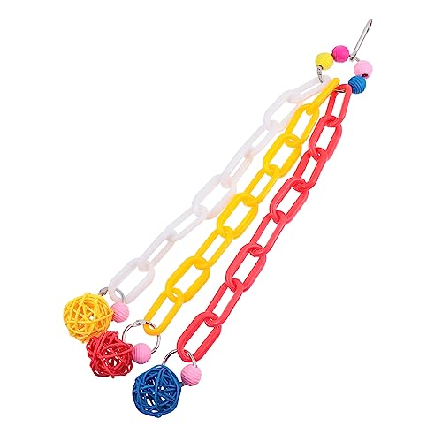 GALPADA Pet Bird Parrot Spielzeug Kunststoff Hängende Kette Für Vogelkäfig Kauspielzeug Und Beinmuskulatur Stressabbauendes Zubehör Für Vögel GALPADA Pet Bird Parrot Spielzeug Kunststoff Hängende Kette Für Vogelkäfig Kauspielzeug Und Beinmuskulatur Stressabbauendes Zubehör Für Vögel von GALPADA