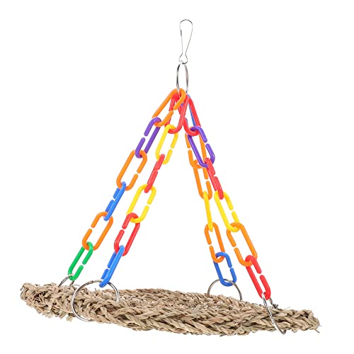 GALPADA Papagei Kletterspielzeug aus Naturmaterialien Widerstandsfähiges Schaukeltier für Wellensittiche und Kleine Vögel für Klettern und Kauaktivitäten im Vogelkäfig GALPADA Papagei Kletterspielzeug aus Naturmaterialien Widerstandsfähiges Schaukeltier für Wellensittiche und Kleine Vögel für Klettern und Kauaktivitäten im Vogelkäfig von GALPADA