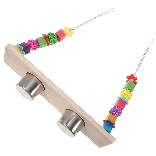 GALPADA Parakeet Stand Swing Vogelspielzeug Mit Futterbecher Und Schaukel Für Papageien Fördert Und Balance Für Sittiche Und Andere Vögel GALPADA Parakeet Stand Swing Vogelspielzeug Mit Futterbecher Und Schaukel Für Papageien Fördert Und Balance Für Sittiche Und Andere Vögel von GALPADA