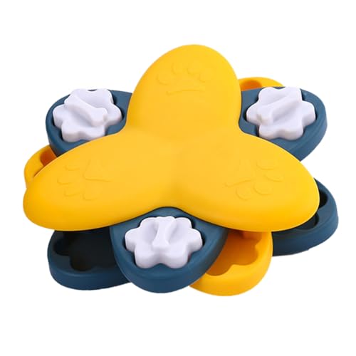 GALPADA Pet Food Dispenser Rotierender Futterspender für Hunde Antikollisions und Slow Feeder Schüssel aus Lebensmittelechtem Material für Sicheres Fresserlebnis für Haustiere und Puzzle von GALPADA