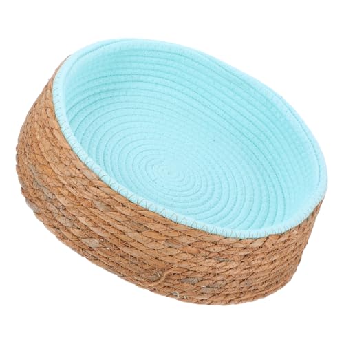 GALPADA Pet Wicker Bed für Hunde und Katzen Atmungsaktive Runde Schlafmatte aus Weide Leicht und Komfortabel für Kleine Haustiere für und Spiel Grüne Farbe Kleines Format GALPADA Pet Wicker Bed für Hunde und Katzen Atmungsaktive Runde Schlafmatte aus Weide Leicht und Komfortabel für Kleine Haustiere für und Spiel Grüne Farbe Kleines Format von GALPADA