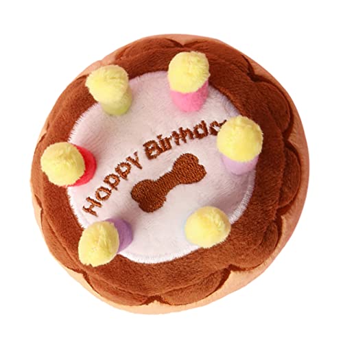 GALPADA Niedliches Kuchen-plüschspielzeug Beißspielzeug Für Haustiere Langlebiges Hundespielzeug Schleifspielzeug Für Haustiere Für Drinnen Und Draußen Partyzubehör Für Geburtstage von GALPADA