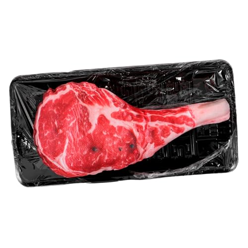 GALPADA Plüsch Hundespielzeug Quietschen Interaktives Kauspielzeug für Kleine Hunde Steak Förmiges Beißspielzeug für Zahnen Langlebig und Unterhaltsam für Haustiere von GALPADA