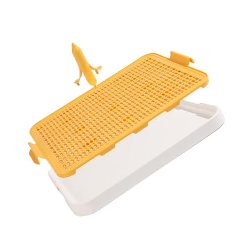 GALPADA Puppy Urine Tray Hundetoilette mit Großem Platz Robustem Flachem Design Luftzirkulierend Hygienisch für Welpentraining und Saubere Haustierpflege Zuhause Gelb GALPADA Puppy Urine Tray Hundetoilette mit Großem Platz Robustem Flachem Design Luftzirkulierend Hygienisch für Welpentraining und Saubere Haustierpflege Zuhause Gelb von GALPADA